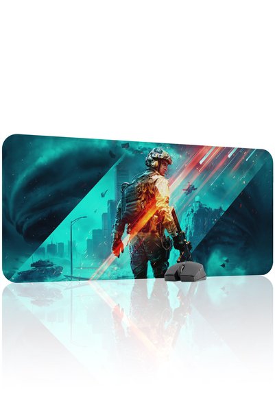 mousepad bastir Battlefield 90X40 Player Gaming Mouse Pad Non-Slip Rubber Bas...