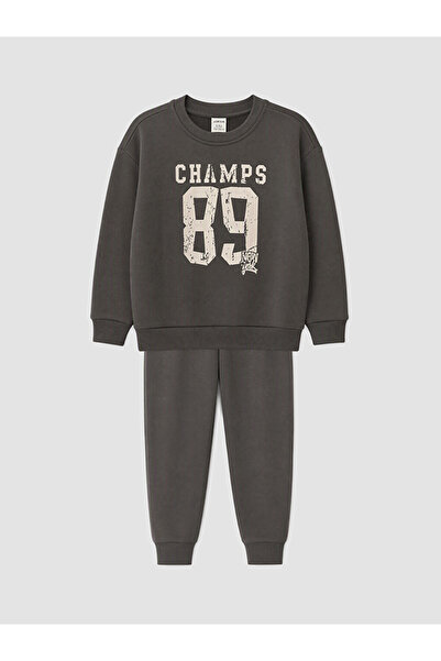 LC Waikiki Rmz Gi̇yi̇m Farkiyla Printed Boys' Set