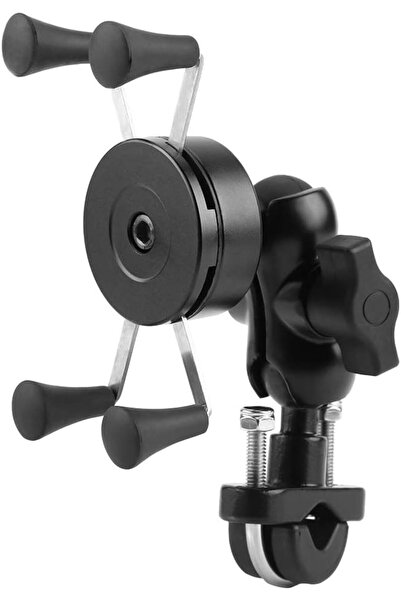 Jiawu Motorcycle Phone Mount, 360 Degree Swivel Aluminium Alloy Base Cell Pho...