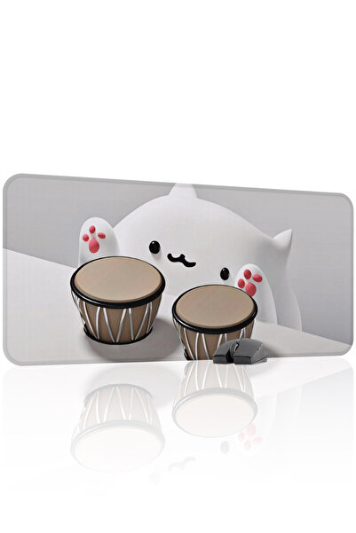 mousepad bastir Bongo Cat 90x40 Gaming Mouse Pad Αντιολισθητική βάση από καου...