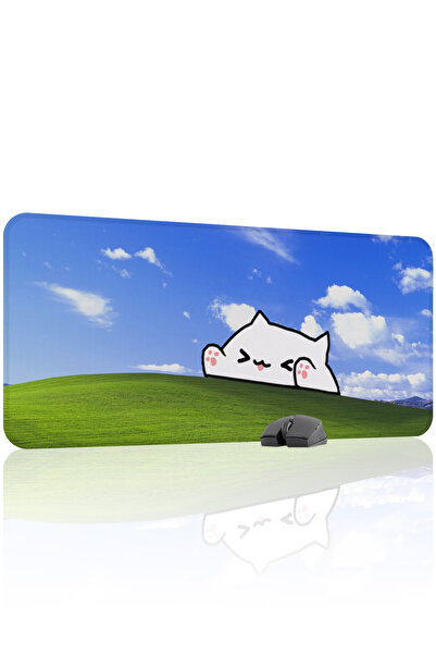 mousepad bastir Bongo Cat 90x40 Gaming Mouse Pad Αντιολισθητική βάση από καου...
