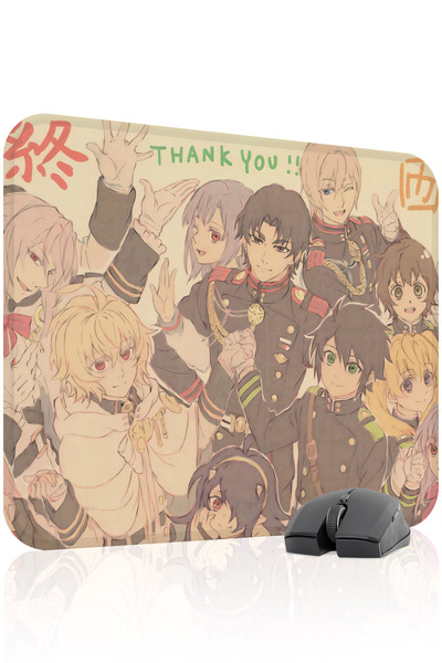 mousepad bastir Owari No Seraph Anime 48X40 Player Gaming Mouse Pad Non-Slip ...