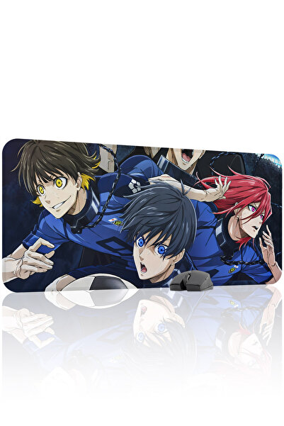 mousepad bastir Blue Lock Anime 90x40 Gaming Mouse Pad για παίκτες, Αντιολισθ...