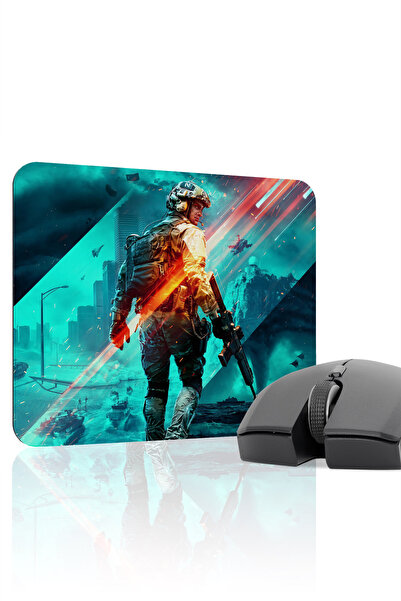 mousepad bastir Battlefield 22X18 Player Gaming Mouse Pad Non-Slip Rubber Bas...