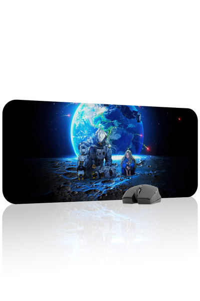 mousepad bastir Pragmata 70x30 Mouse Pad pentru gaming, cu bază anti-alunecar...