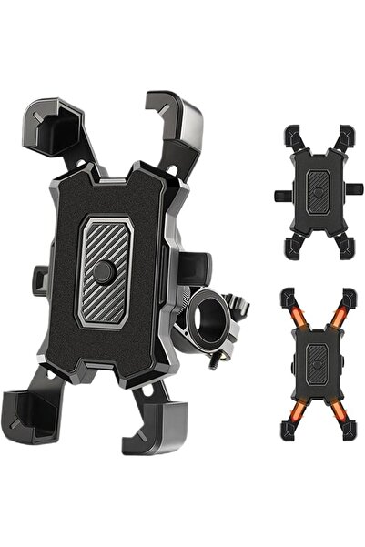Generic Phone Holder for Bike Handlebar Space Saving Black Portable Phone Mount