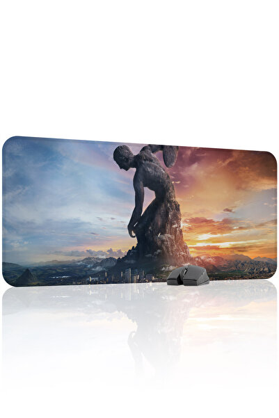 mousepad bastir Civilization 90x40 Gaming Mouse Pad για παίκτες, Αντιολισθητι...