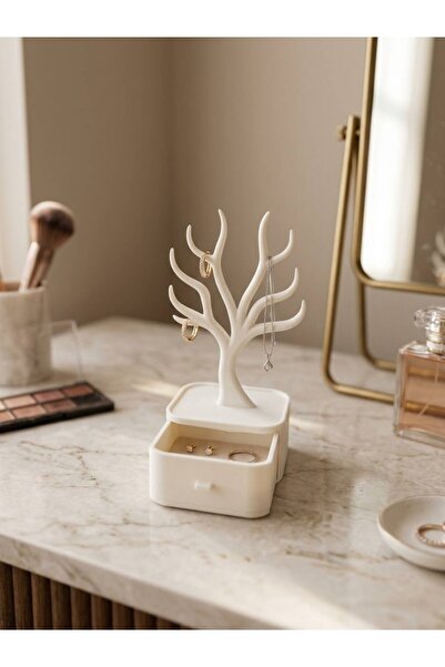 FEİN TASARIM 3D Decorative Jewelry Organizer with Drawers - Ring, Necklace, E...