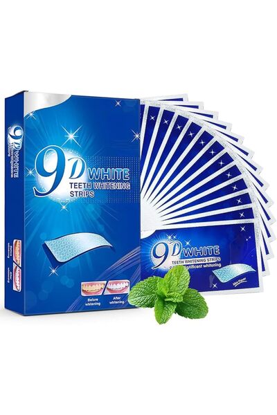 Oshima Tsubaki Teeth Whitening Strips 14 Treatments Kit, 28 Strips Whitening ...