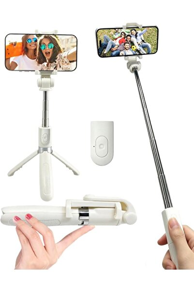 GENERAL Portable Selfie Stick Tripod with Wireless Remote for Mobile Phone, P...