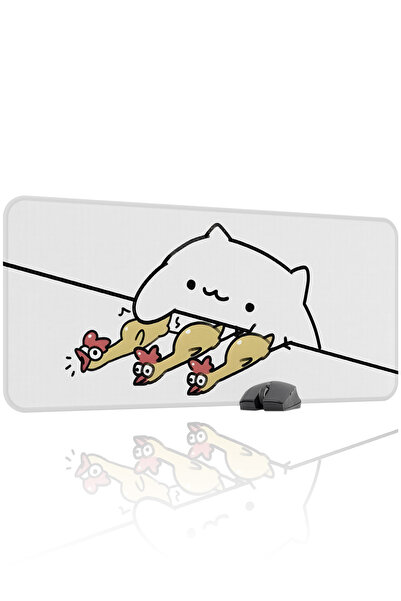 mousepad bastir Bongo Cat 90x40 Gaming Mouse Pad Αντιολισθητική βάση από καου...