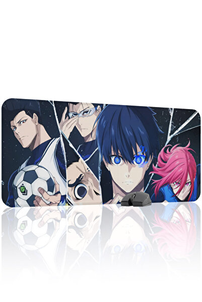 mousepad bastir Blue Lock Anime 90x40 Gaming Mouse Pad για παίκτες, Αντιολισθ...