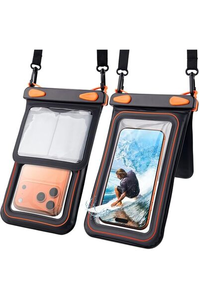 GENERAL Double Space Waterproof Phone Pouch,IPX8 Waterproof Floating Phone Ca...