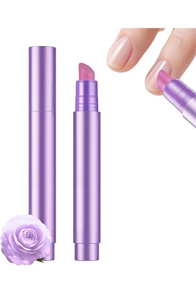 Roxolana قلم زيت للأظافر 4 في 1 مع طرف سيراميك لدفع الجلد الميت وأداة للعناية...
