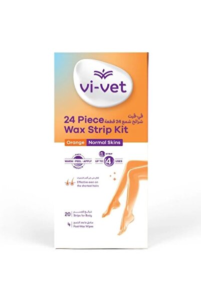 Vi-vet Hair Removal Wax Strips, Professional Cold Wax Strips for Normal Skin,...