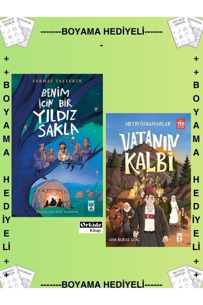 Timaş Yayınları Boyamalı - 5. 6. 7. 8. Sınıf , Vatanın Kalbi - Benim İçin Bir...