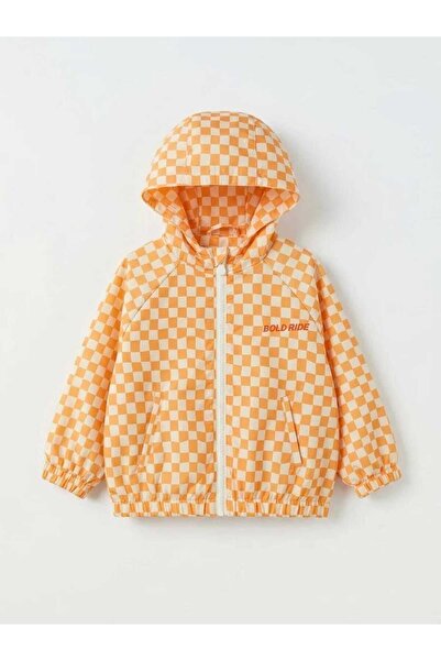 Laciel Prs La'ciel Paris Unisex Turuncu Damalı Yağmurluk Su Geçirmez