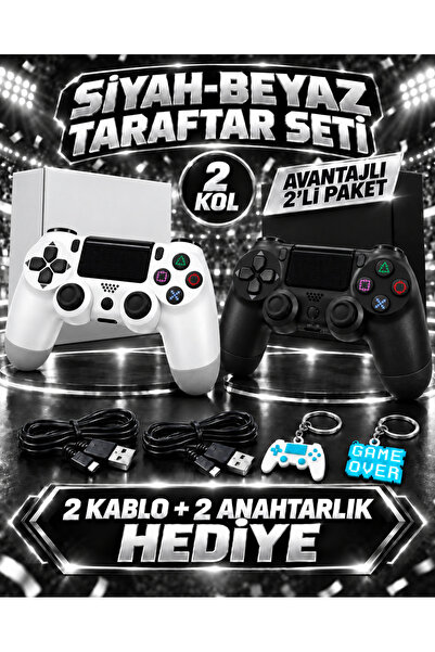 Dexxony Professionel PS4 Kolu Kablosuz PC Bilgisayar Uyumlu Bluetooth Gamepad...