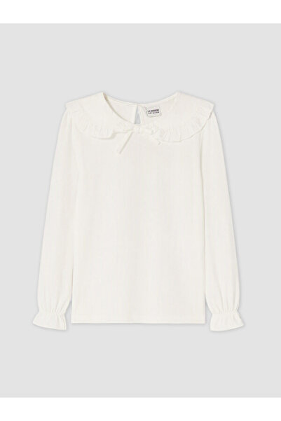 LC Waikiki I Bebe Roba Collar Girl's Bow T-Shirt from Freezen Store