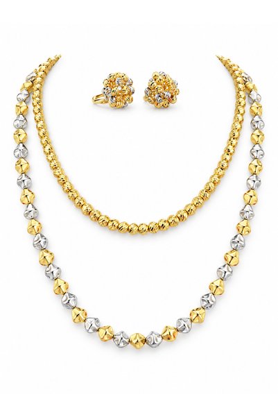 Sizu Accessory Dorika Kolye ve Küpe 3'lü Takı Seti