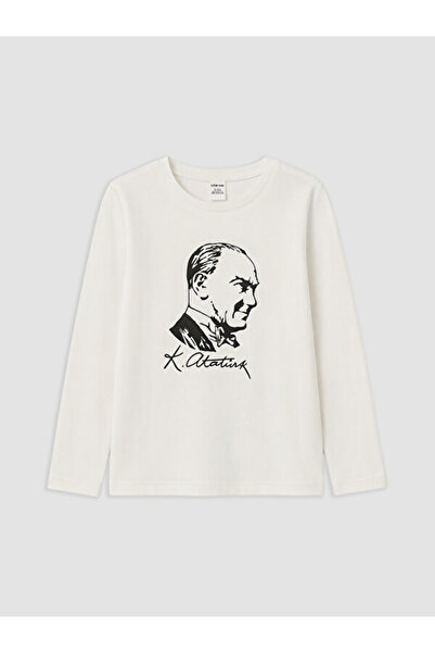 LC Waikiki تي شيرت بناتي بتصميم I Atatürk من Freezen Store