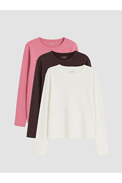 LC Waikiki I Zero Roba Collar Girl's T-Shirt 3-Pack from Freezen Store