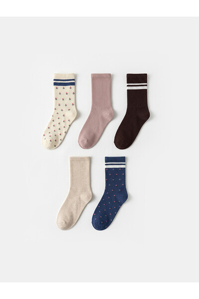 LC Waikiki I Embroidered Women's Socks 5-Pack from Freezen Store