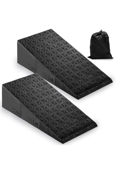 AZONEE 2 Pack Squat Wedge Block - 15° Non-Slip Slant Board for Heel Elevated ...
