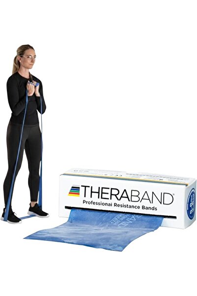 THERABAND شريط مقاومة من اللاتكس - أشرطة تمدد للتمرين والعلاج الطبيعي الاحترا...