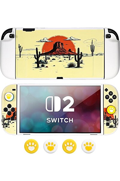DLseego Protective Case Compatible with Switch 2, Dockable Silicone Case, Scr...