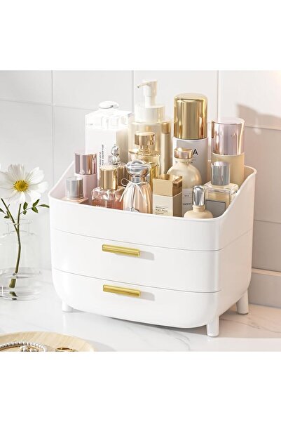 Vtopmart 3-Tier Makeup Organizer with Drawers, Non-Slip Feet