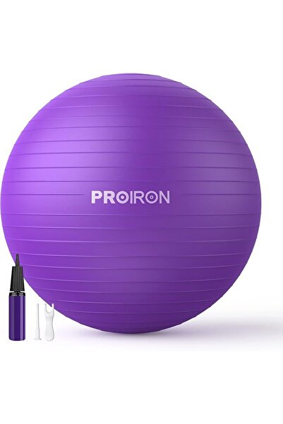 PROIRON كرة يوغا مضادة للانفجار، كرسي كرة تمارين مع مضخة سريعة، كرة توازن مقا...