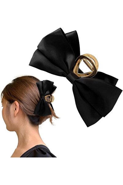 Hannea ® Large Bow Hair Claw Clips for Women,Non‑Slip Big Bow Hair Clips for ...