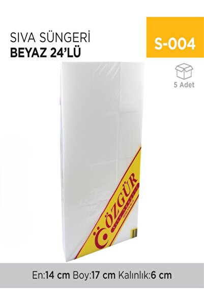 inci çelik aksesuar White sponge 24 pieces