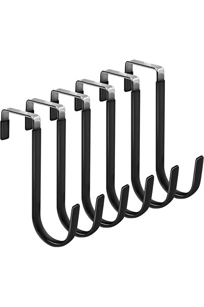 X SPRING Xspring Over the Door Hooks, 6 Pack Door Hangers Hooks with Rubber P...