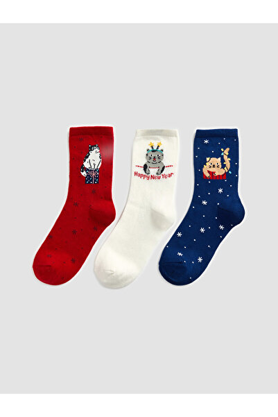 LC Waikiki I New Year's Themed Women's Socks 3-Piece Set from Freezen Store