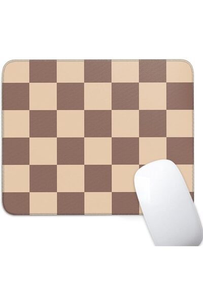 GENERAL 9-Brown Checkered Mouse Pad,Mouse Pads for Wireless Mouse Desk Access...