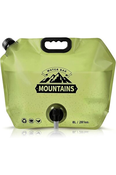 TERRIFI Collapsible Water Storage Bag 8L, BPA Free Foldable Water Container w...