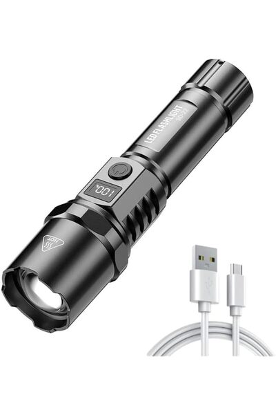 SmartMaster High Power Flashlights, Rechargeable LED Flashlights Camping Ligh...