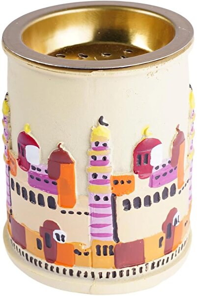 GENERAL Bakhoor Burner Ramadan Decorations for Home Hand Painted Islamic Deco...