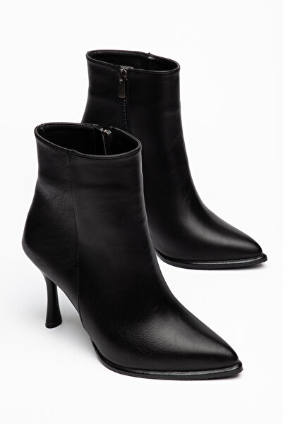 HCO SHOES Γυναικείες μπότες με λεπτό τακούνι και φερμουάρ