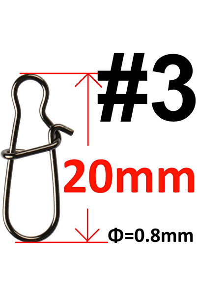 Choice 50 pcs black size 3 50 or 100 Pcs Stainless Steel Fishing Snap Hooked ...