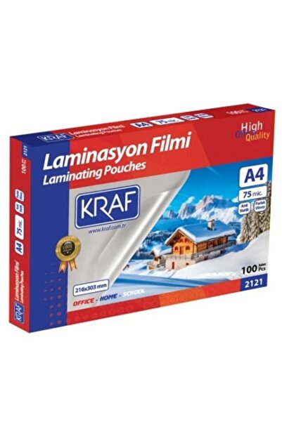 Modellino 10'lu 75 Mic Laminasyon Filmi Kraf Parlak A4