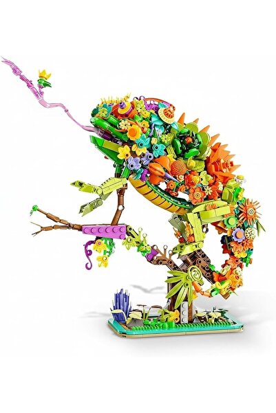 TERRIFI Chameleon Building Block Set for Adults, Chameleons Flowers Bricks Cr...