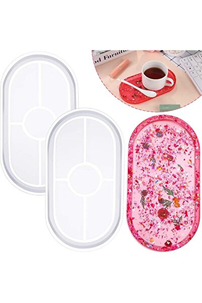 GENERAL Delvino Tray Shape Resin Mold for Jewelry Making Oval Molds DIY Epoxy...