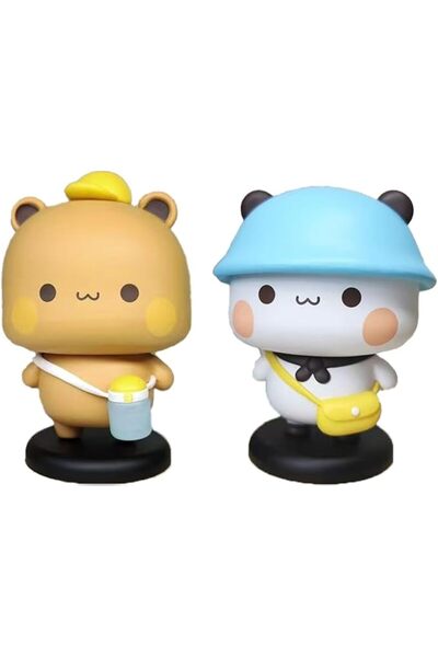 ELEPHANTBOAT 2 PCS Bubu and Dudu Bears Car Dashboard Decorations, Cute Mini B...