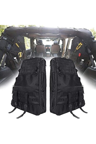 OASISGALORE Roll Bar Storage Bag Cargo Cage fits for 1997-2024 Jeep Wrangler ...