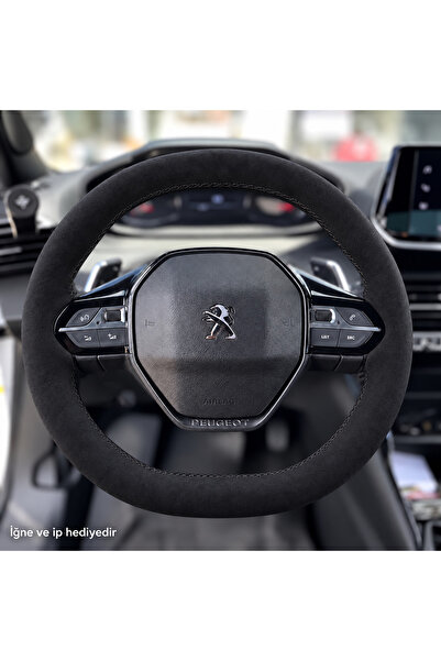 HasAkman Peugeot Partner Direksiyon Kılıfı Alcantara Süet Monza Black Serisi ...