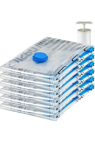Amazon basics Vacuum Compression Storage Bags with Hand Pump, Jumbo, 6-Pack, ...