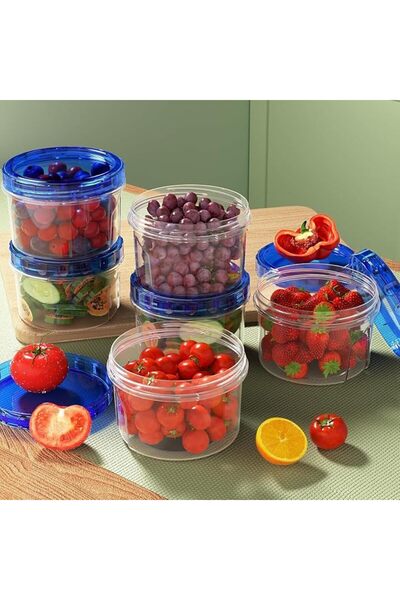 NIUBI Freezer Storage Containers, [6 Pack 24 Oz] Airtight Plastic Food Storag...